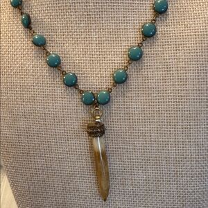 Turquoise Tone Choker Indigenous Style East Asian Indian